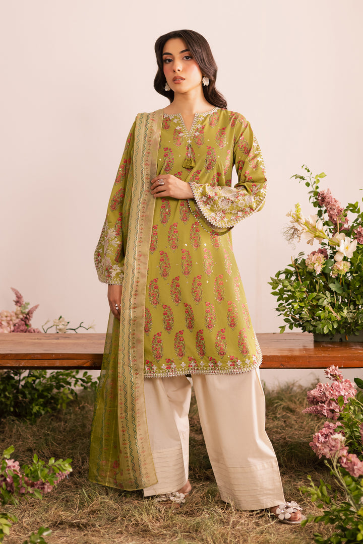 Curtz 3Pc - Printed Lawn Dress