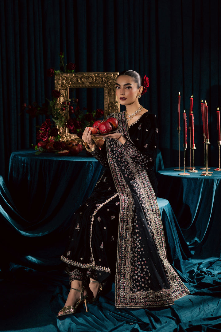 Diamond Black 3Pc - Velvet Formal Dress