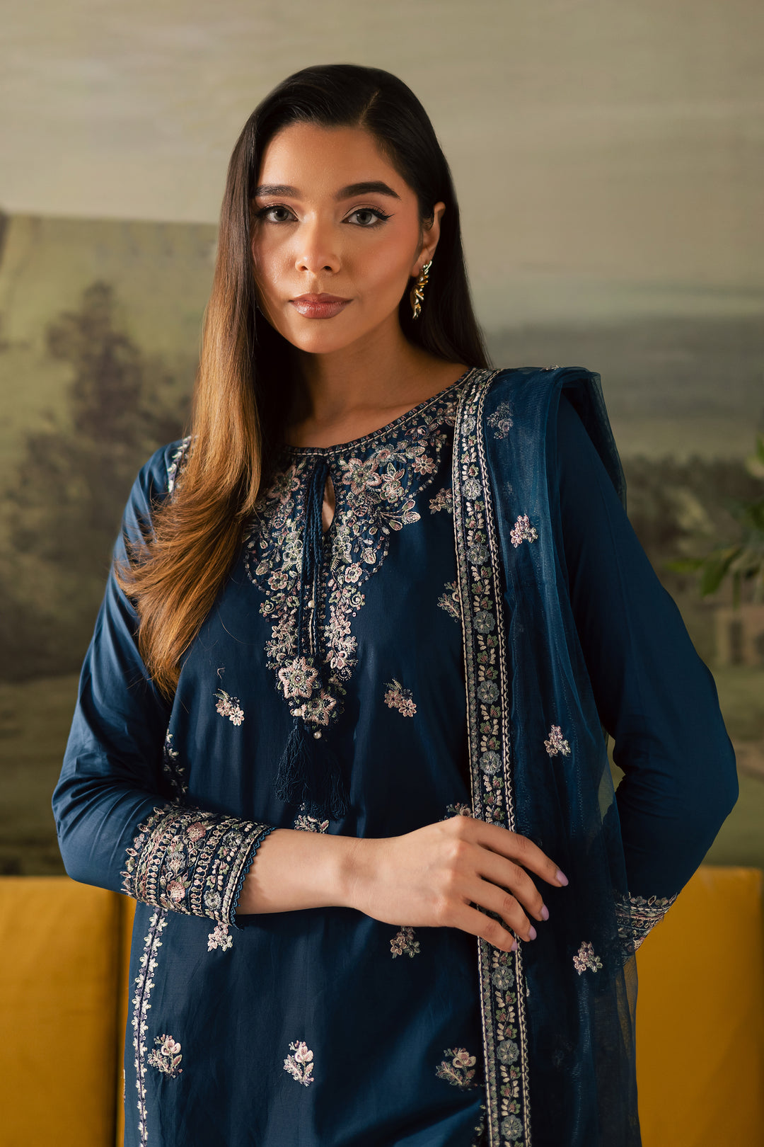 Maneezay 3Pc - Embroidered Lawn Pret