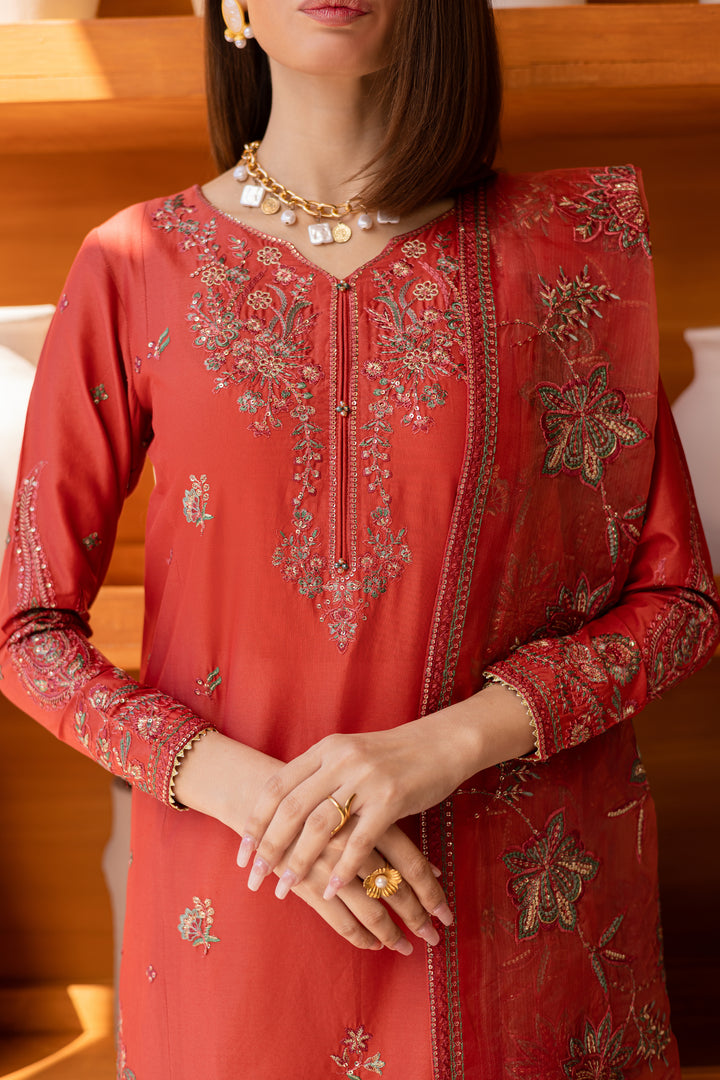 Oran 3Pc - Embroidered Luxe Pret