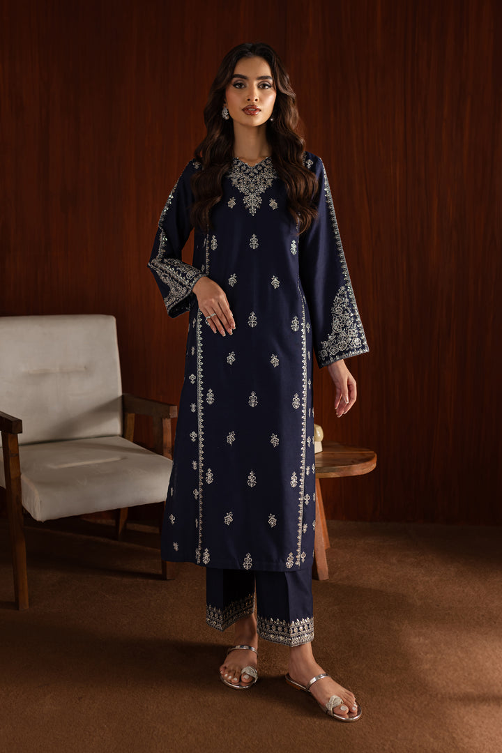 Sheen 2Pc - Embroidered Karandi Dress