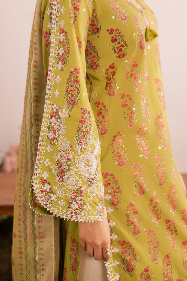 Curtz 3Pc - Printed Lawn Dress