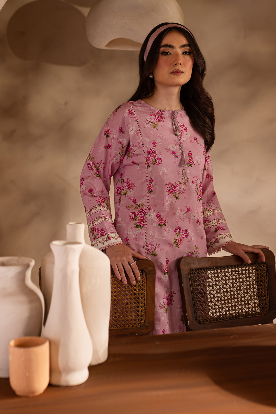 Phil 2Pc - Printed Khaddar Dress