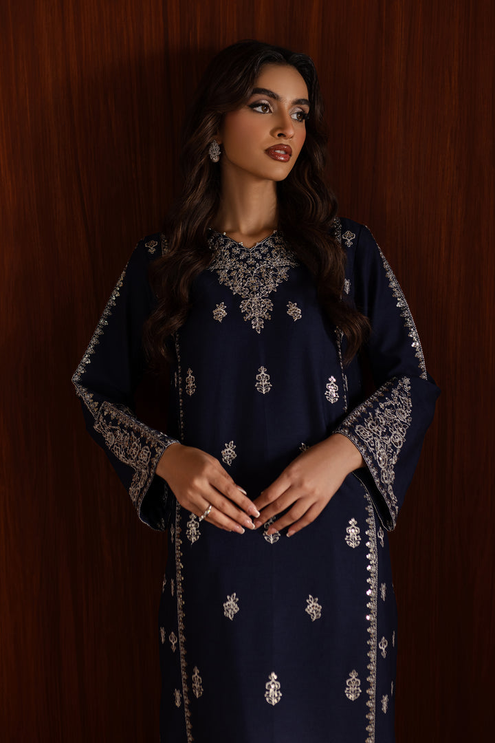 Sheen 2Pc - Embroidered Karandi Dress