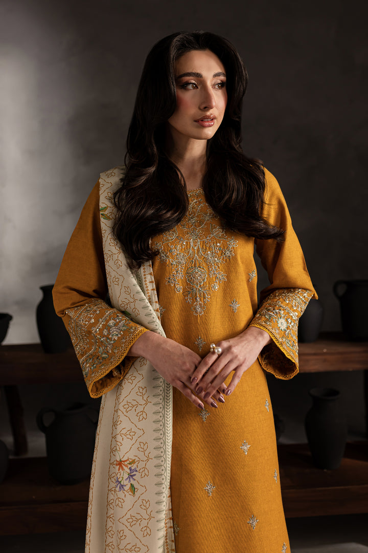 Shangrilla 3Pc - Embroidered Karandi Dress