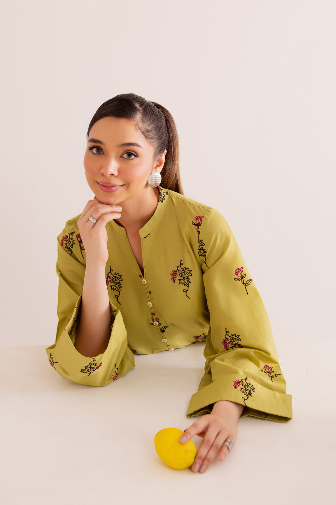 Chloris 2Pc - Embroidered Casual Pret