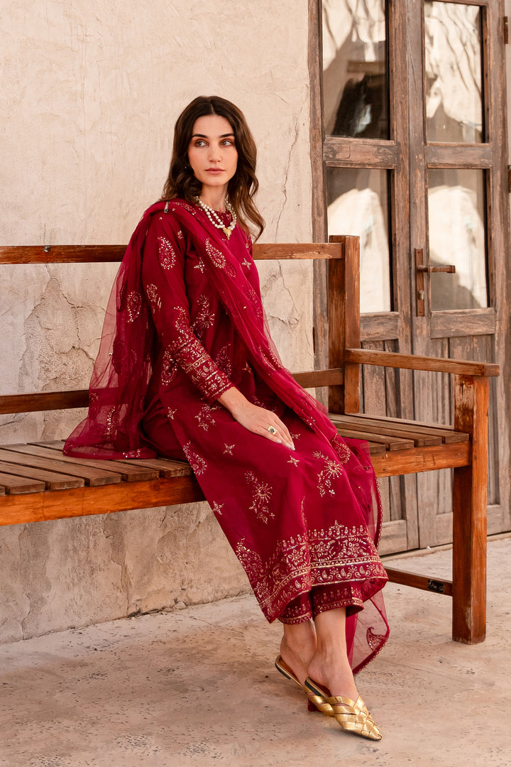 Jasper 2Pc - Embroidered Khaddar Dress