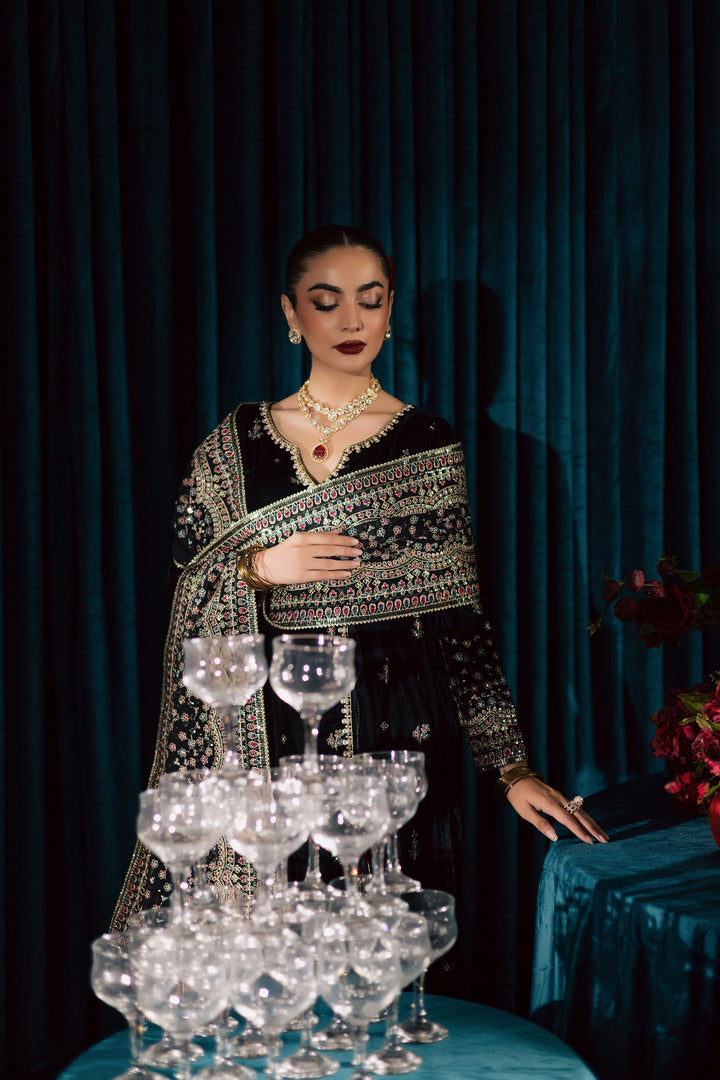 Diamond Black 3Pc - Velvet Formal Dress