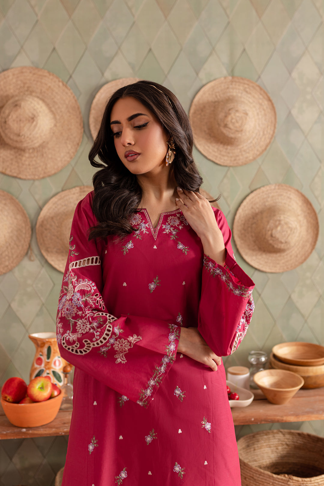 Blush Bunny 2Pc - Embroidered Lawn Dress