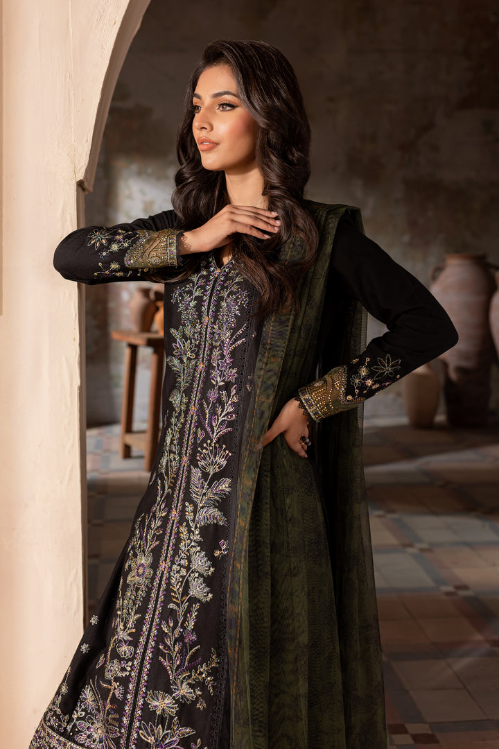 Venecia 3Pc - Embroidered Karandi Dress