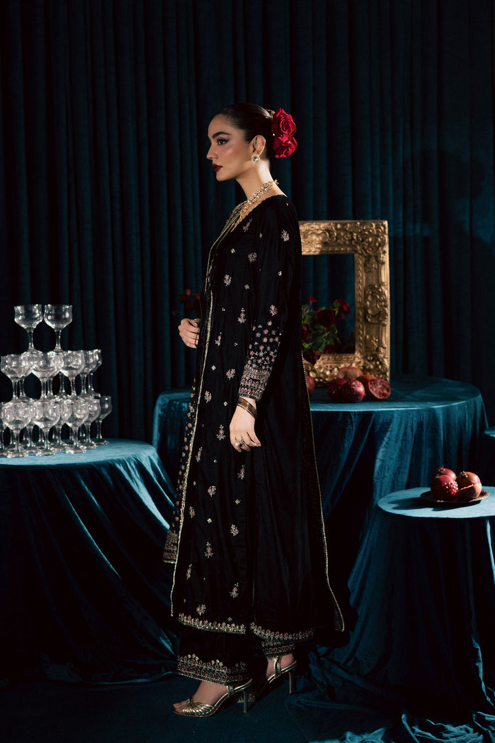 Diamond Black 3Pc - Velvet Formal Dress