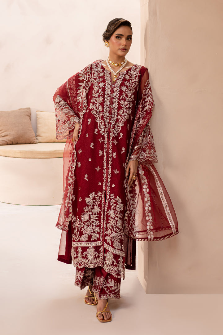 Ruby Rouge 3Pc - Embroidered Luxe PRET