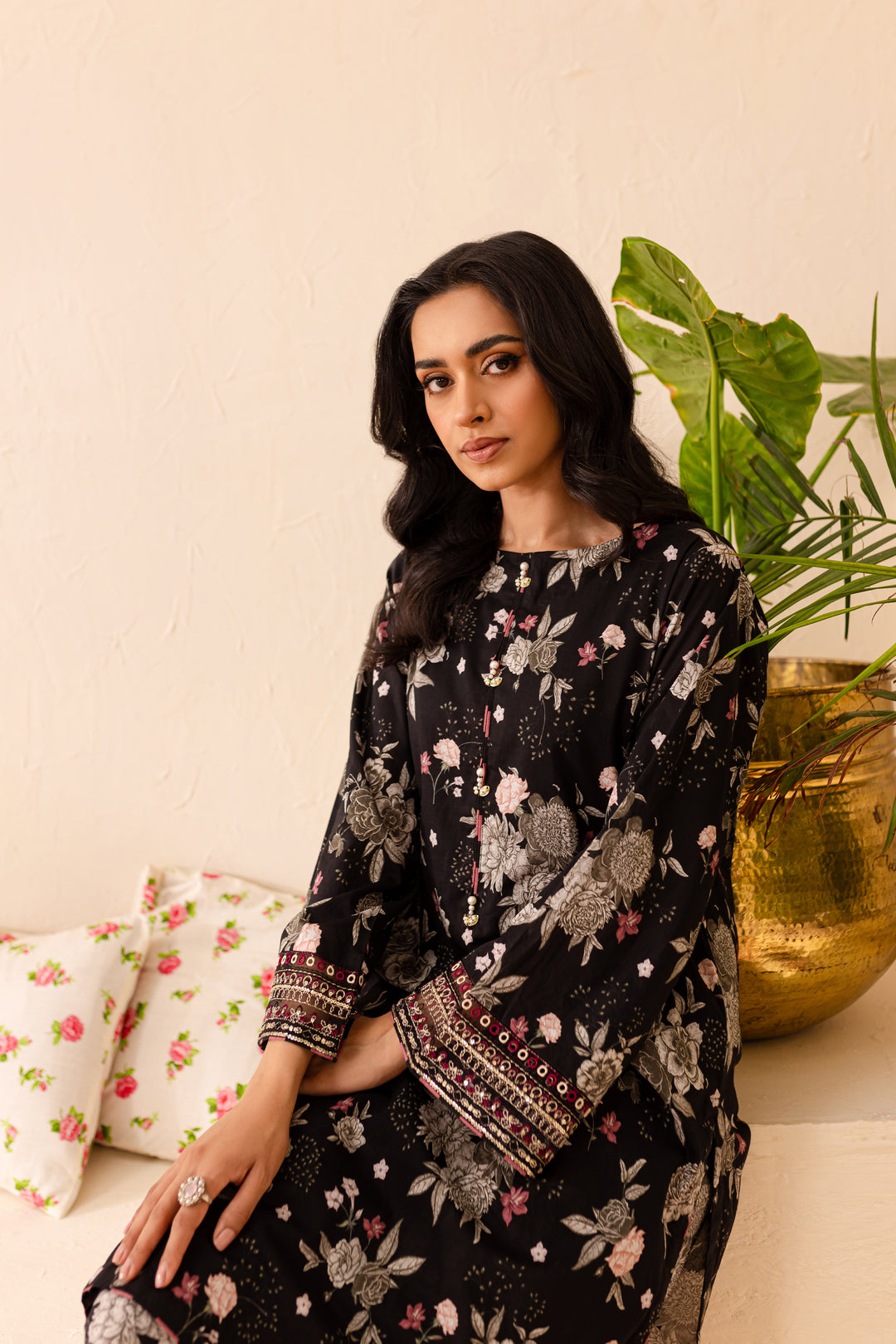 Black Pearl 2Pc - Printed Lawn Dress