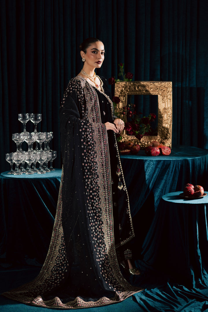 Diamond Black 3Pc - Velvet Formal Dress