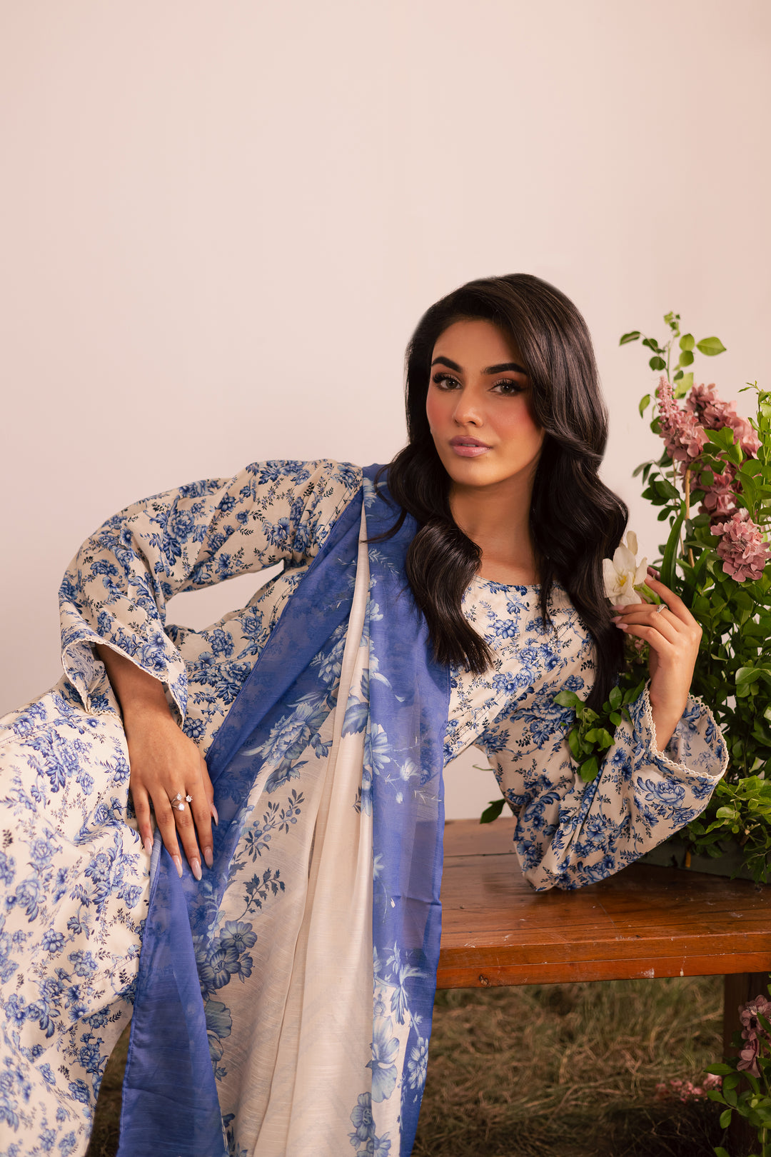 Vivi 3Pc - Printed Lawn Dress