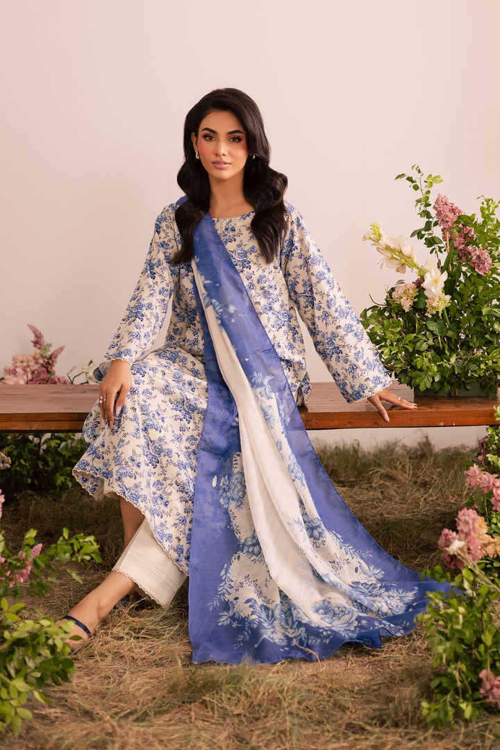 Vivi 3Pc - Printed Lawn Dress