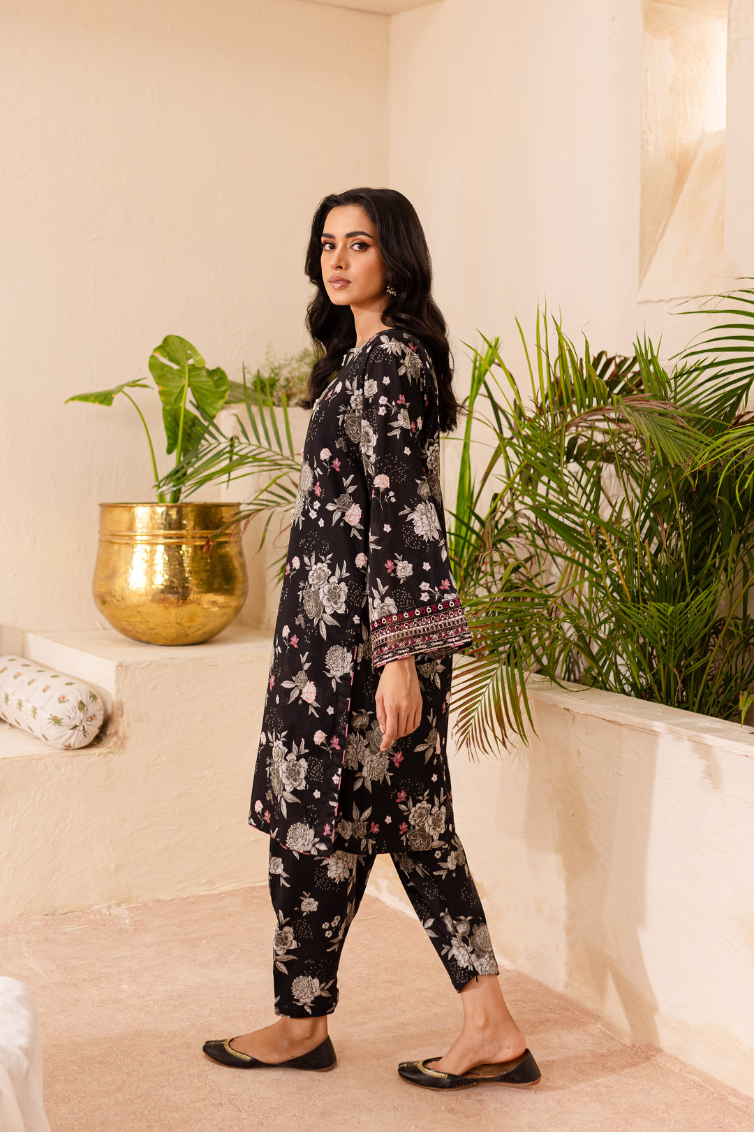 Black Pearl 2Pc - Printed Lawn Dress