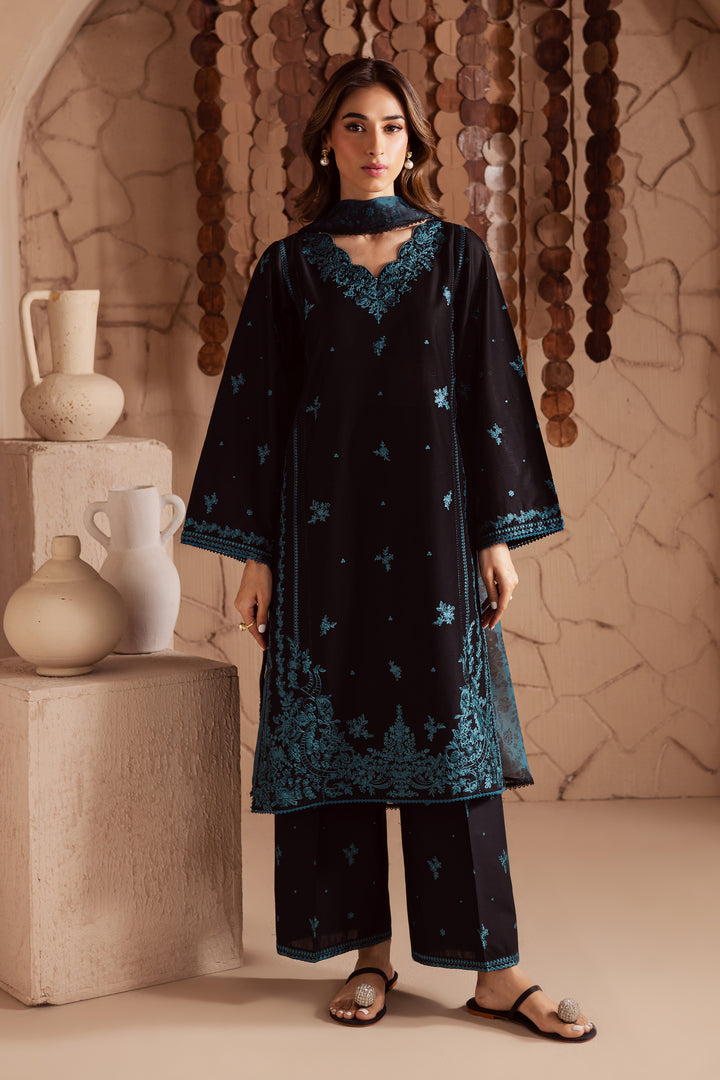 Tea light 3Pc - Embroidered Lawn Dress