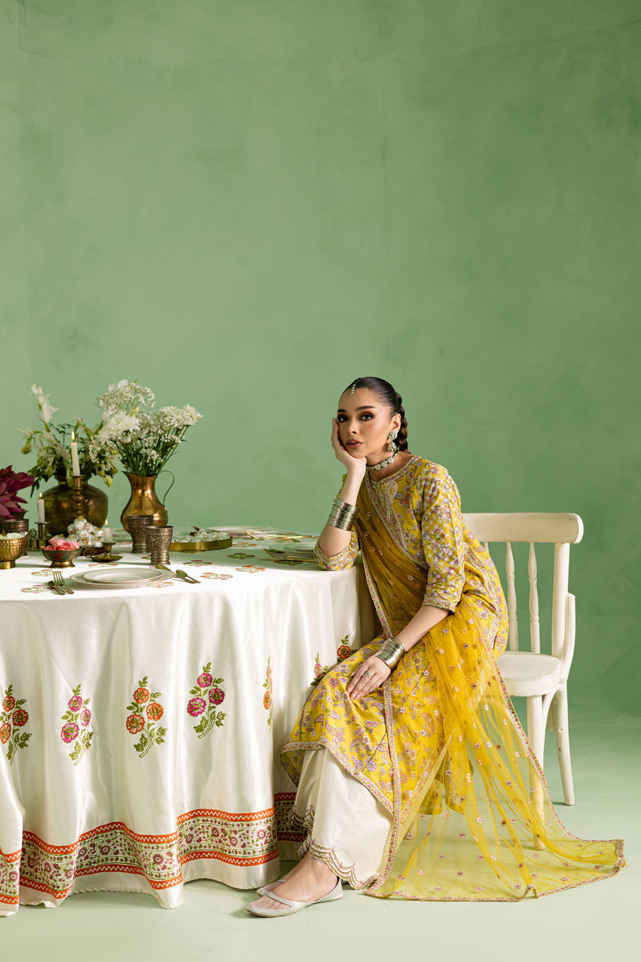Kezra 3Pc- Printed Lawn Dress