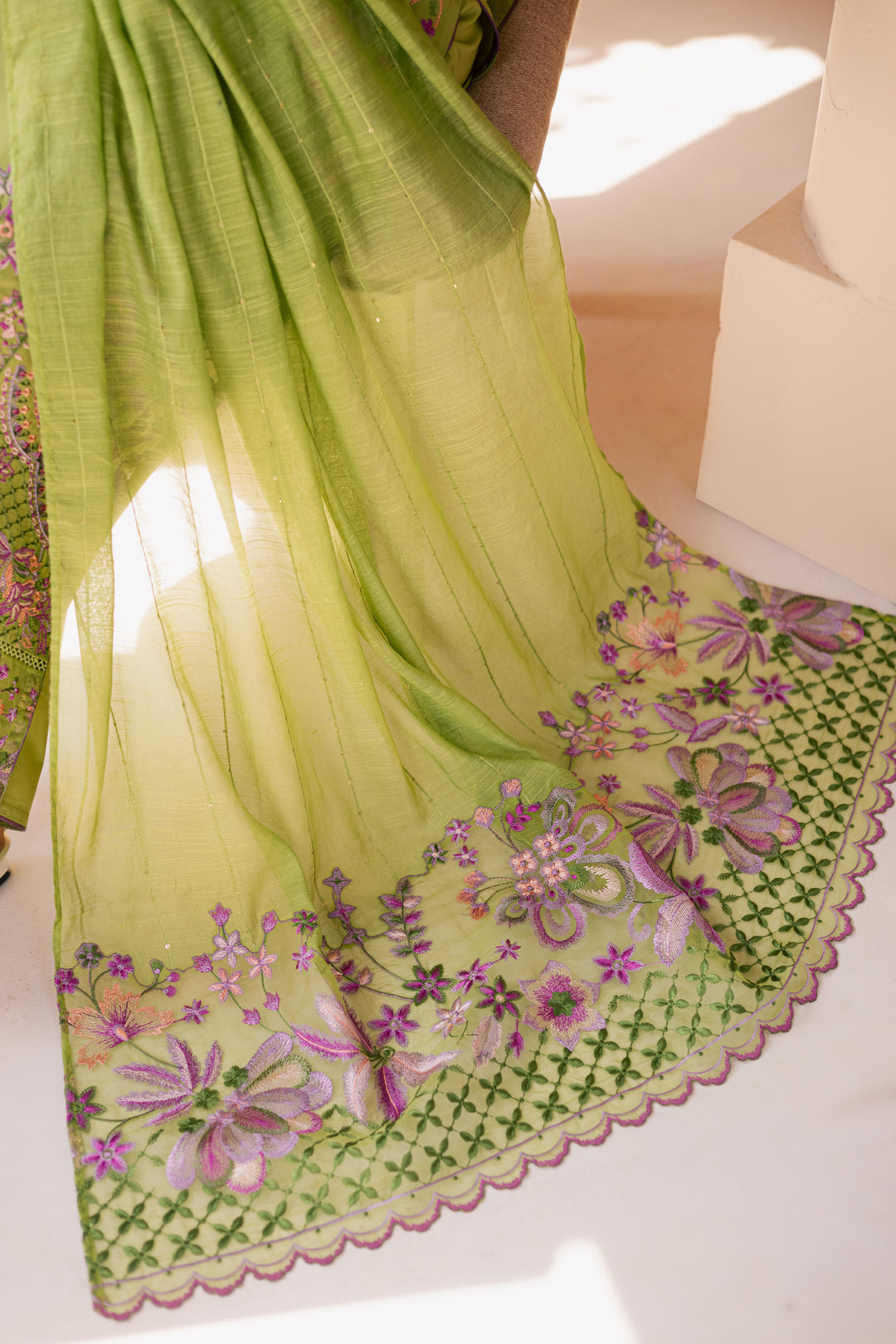 Danica 3Pc - Embroidered Lawn Dress