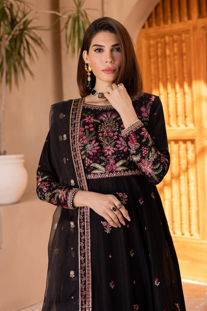 Sanaya 3Pc - Embroidered Luxe Pret