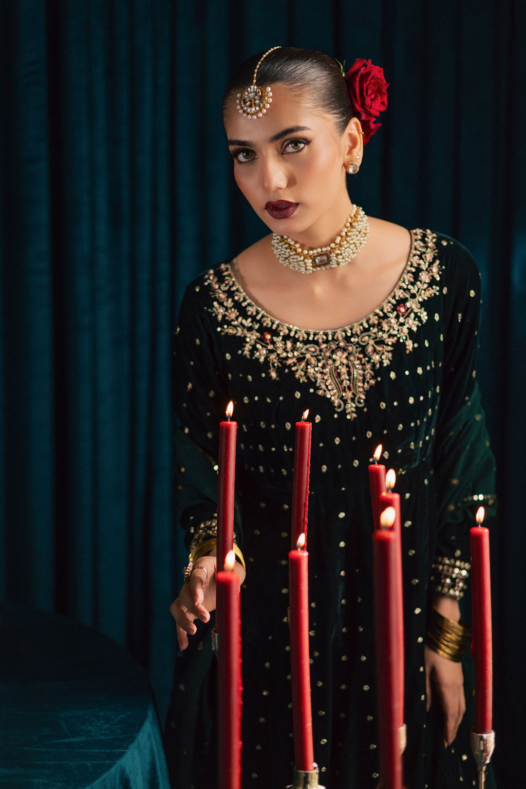 Masoori 3Pc - Velvet Formal Dress