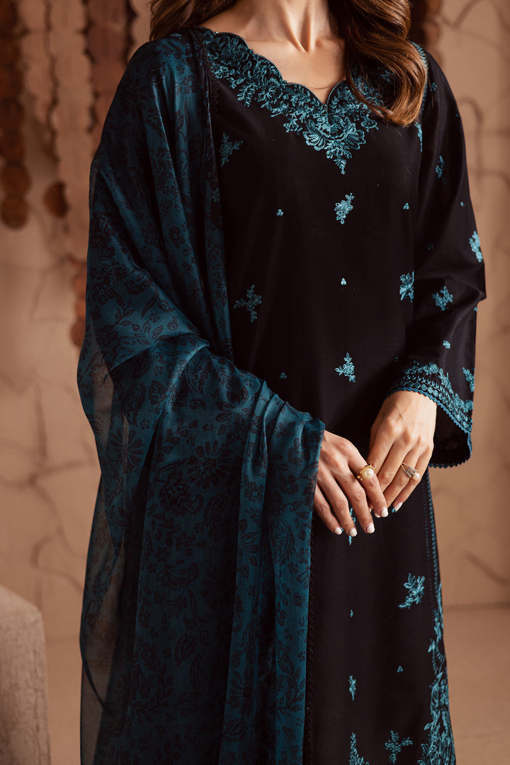 Tea light 3Pc - Embroidered Lawn Dress
