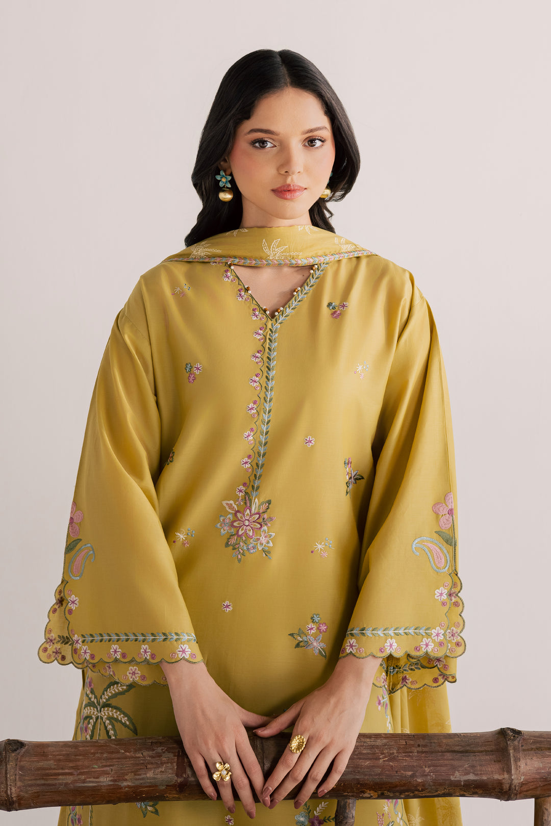 Zaitoon 3Pc - Embroidered Lawn Dress