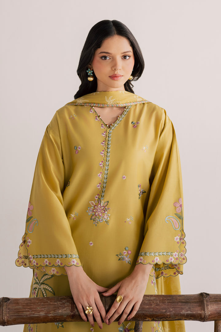 Zaitoon 3Pc - Embroidered Lawn Dress