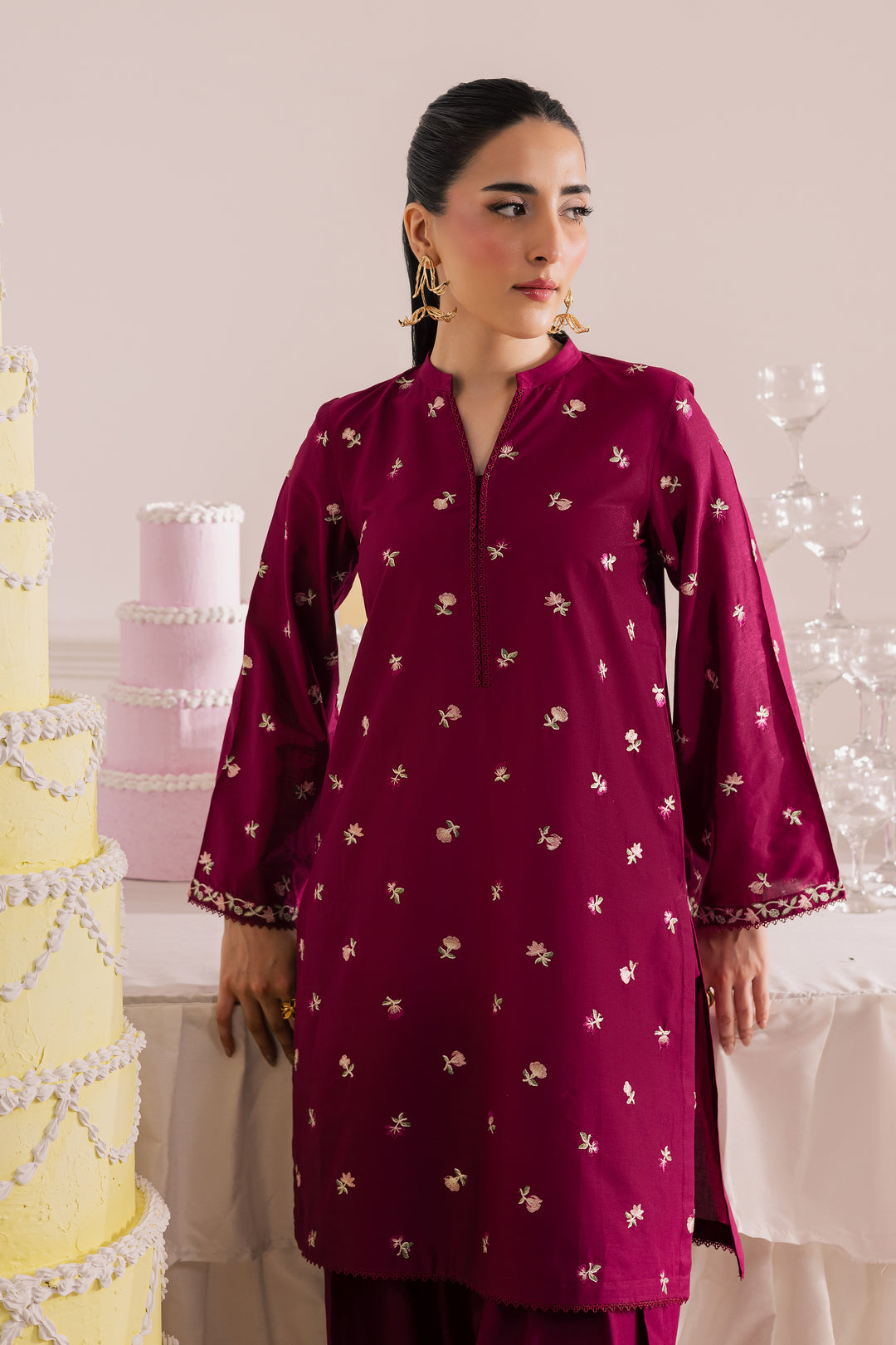 Marshal 2Pc - Embroidered Casual Pret