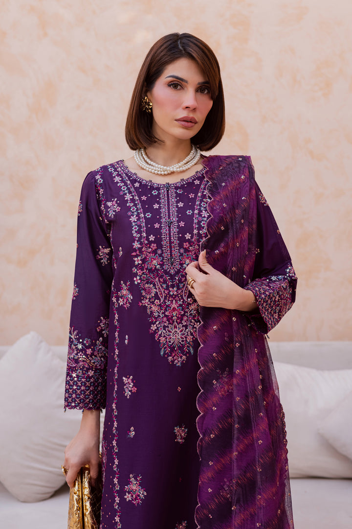 Shimmer 3Pc - Festive Embroidered Lawn