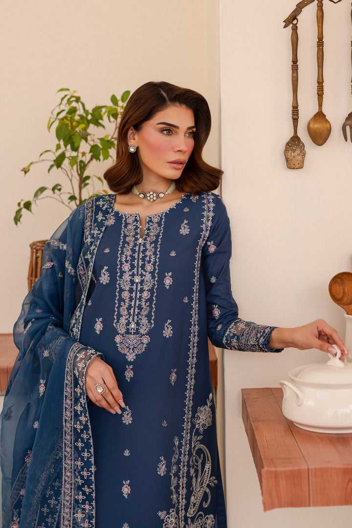 Alana 3Pc - Embroidered Lawn Dress