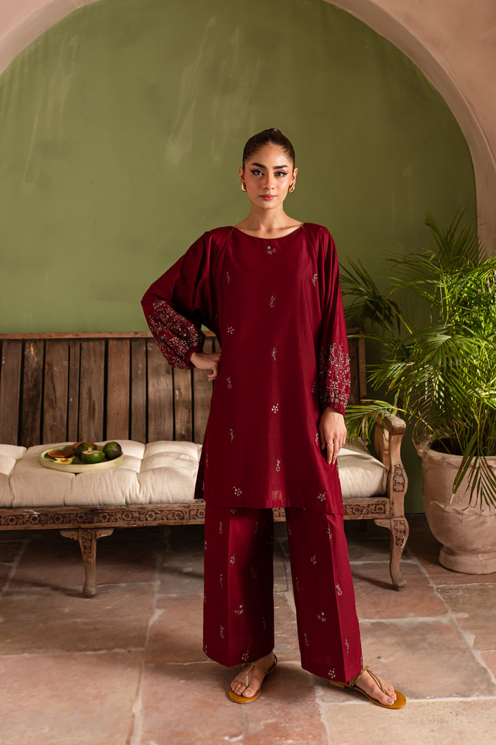 Stark 2Pc - Embroidered Lawn Dress