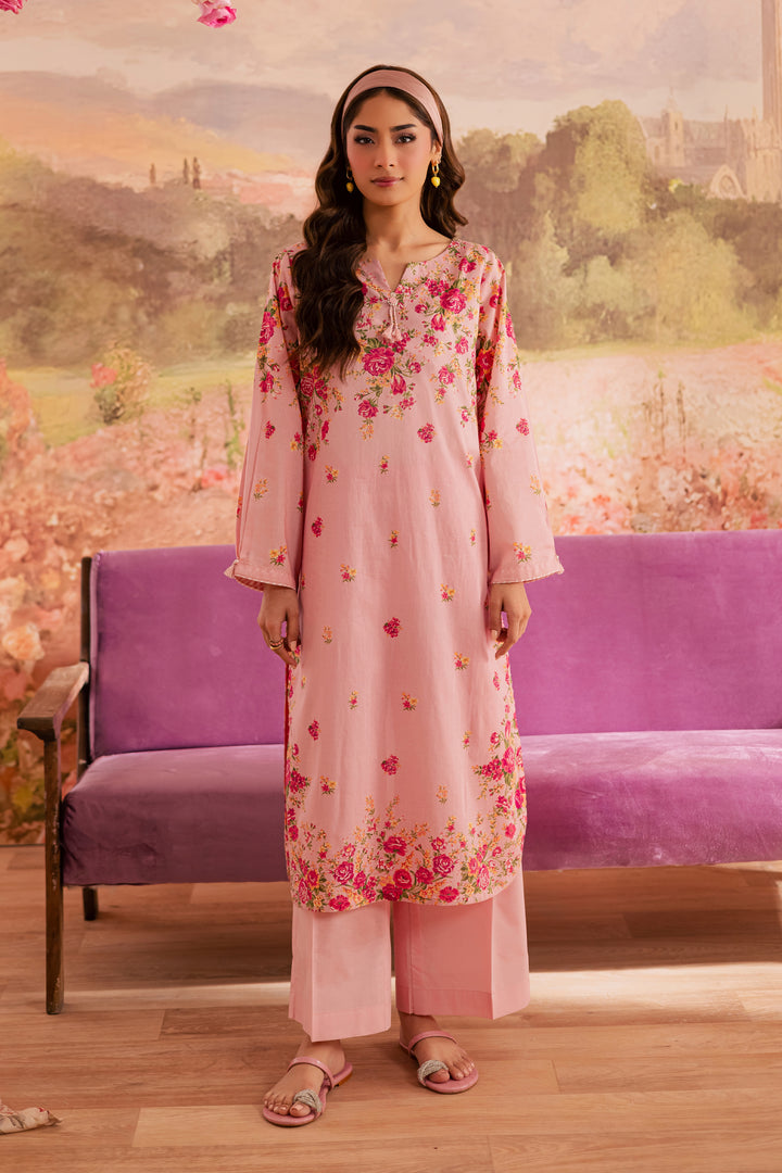 Pink Meadow 2Pc - Printed Lawn Dress