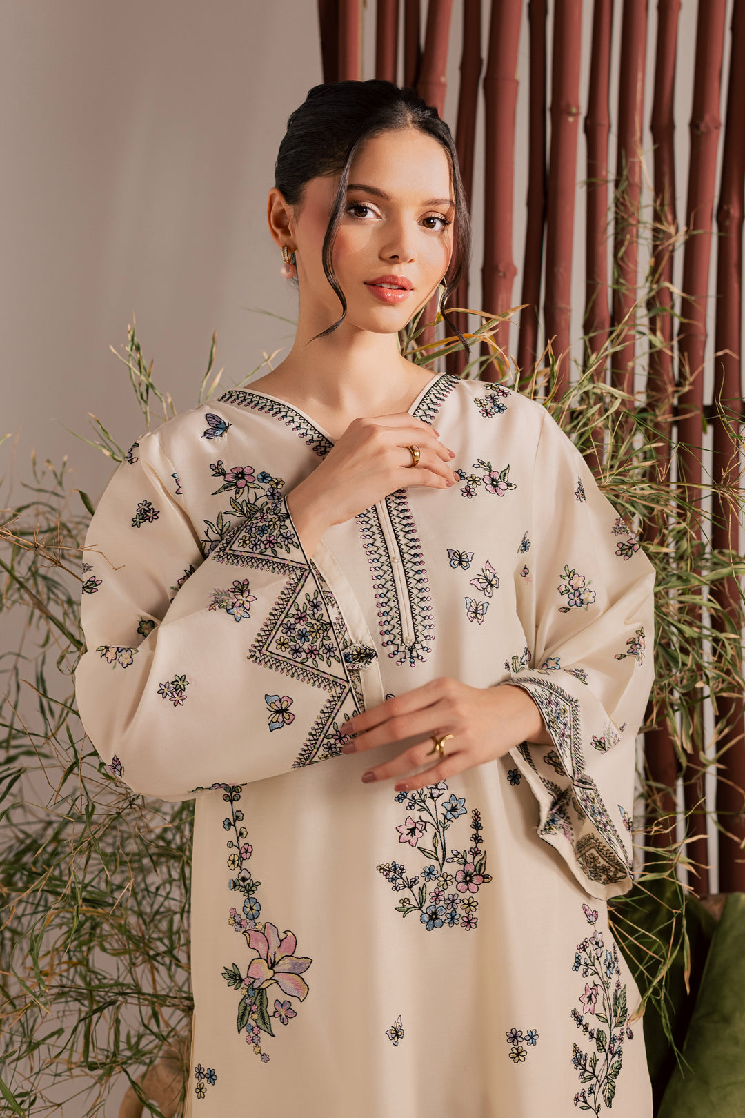Anne 2Pc - Embroidered Lawn Dress