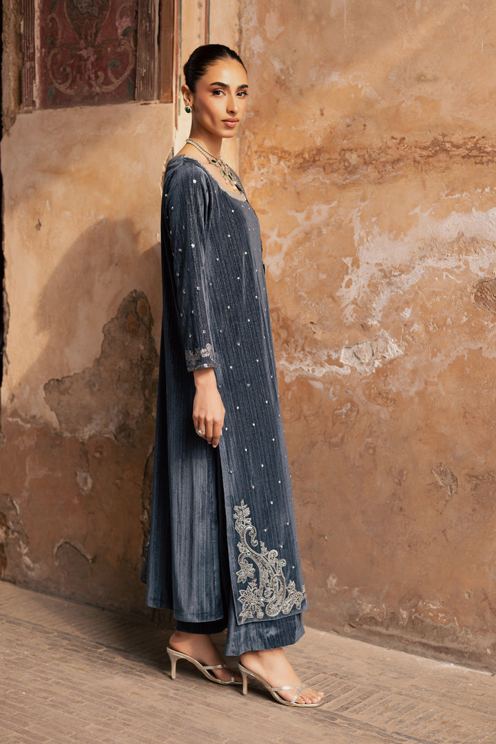 Lunar 3Pc - Velvet Formal Dress