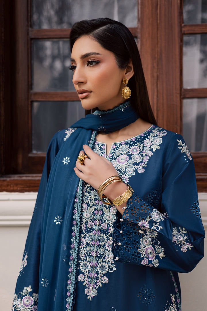 Azraaq 3Pc - Festive Embroidered Lawn