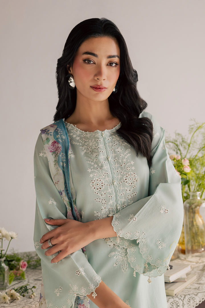 Santorini 3Pc - Embroidered Lawn Dress