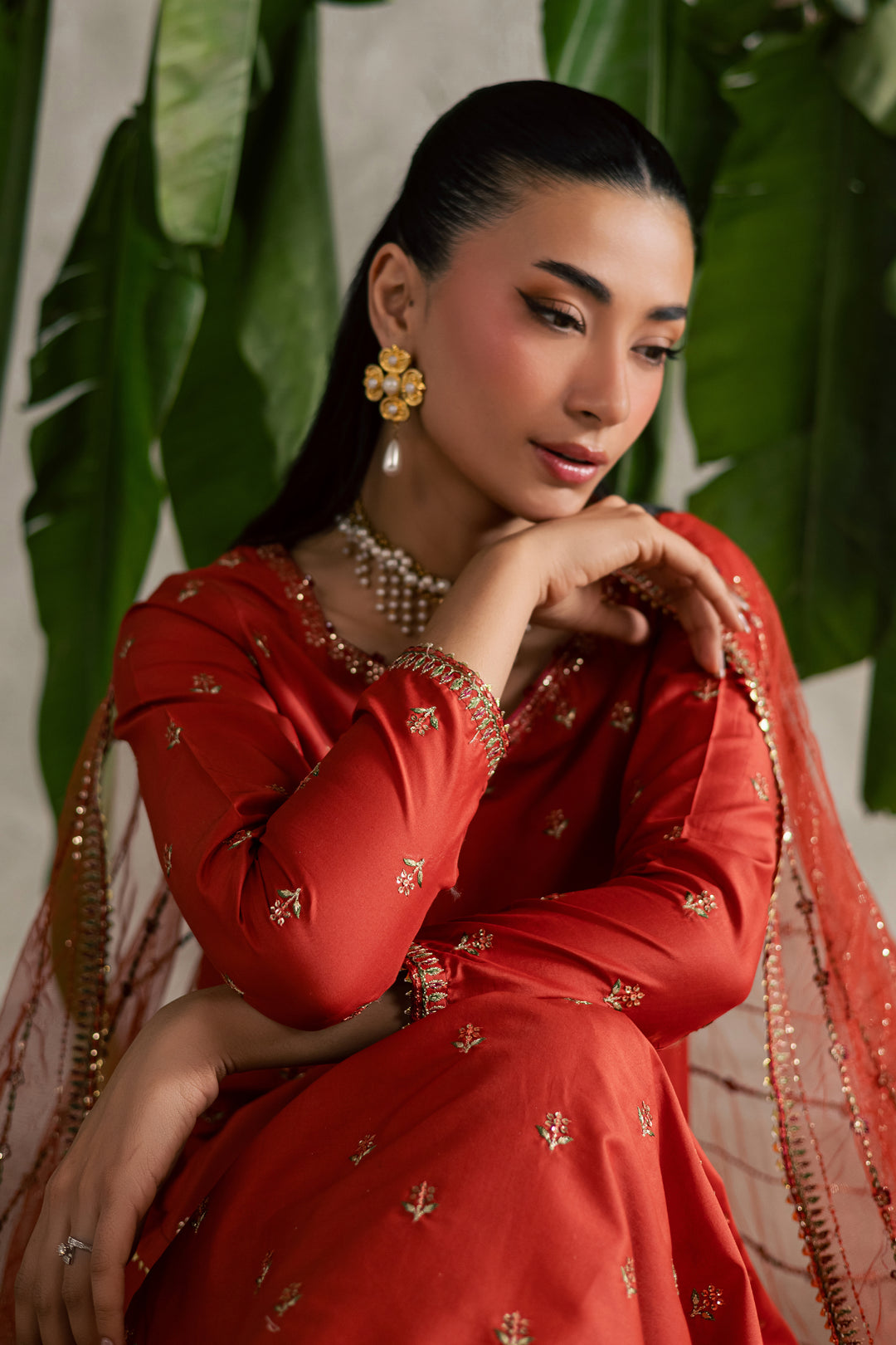 Malta 3Pc - Festive Embroidered Lawn