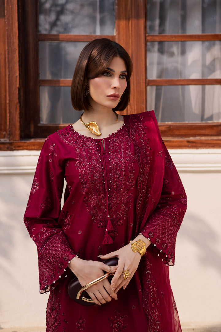 Ecuador 3Pc - Festive Embroidered Lawn