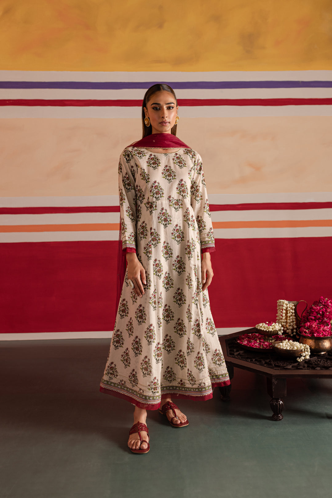 Jahan'Aara 3Pc - Printed Lawn Dress