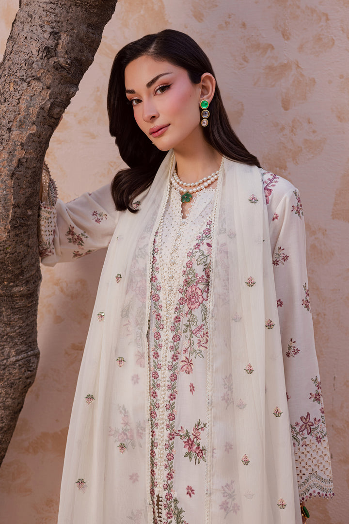 Pearl Dust 3Pc - Festive Embroidered Lawn