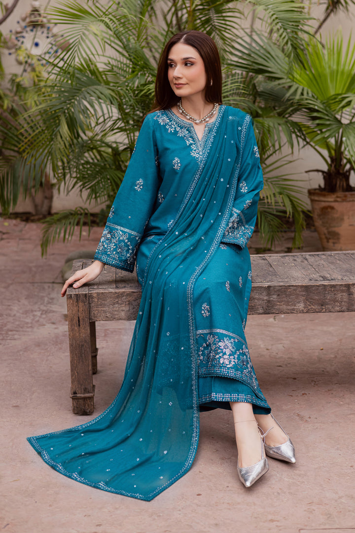 Nihal 3Pc - Embroidered Festive Pret
