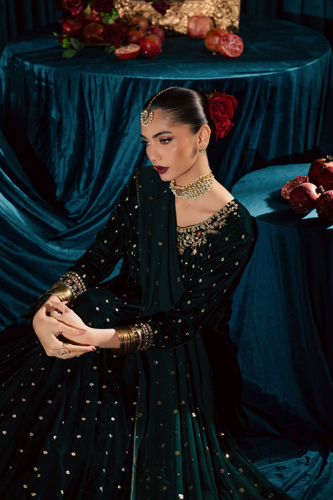 Masoori 3Pc - Velvet Formal Dress