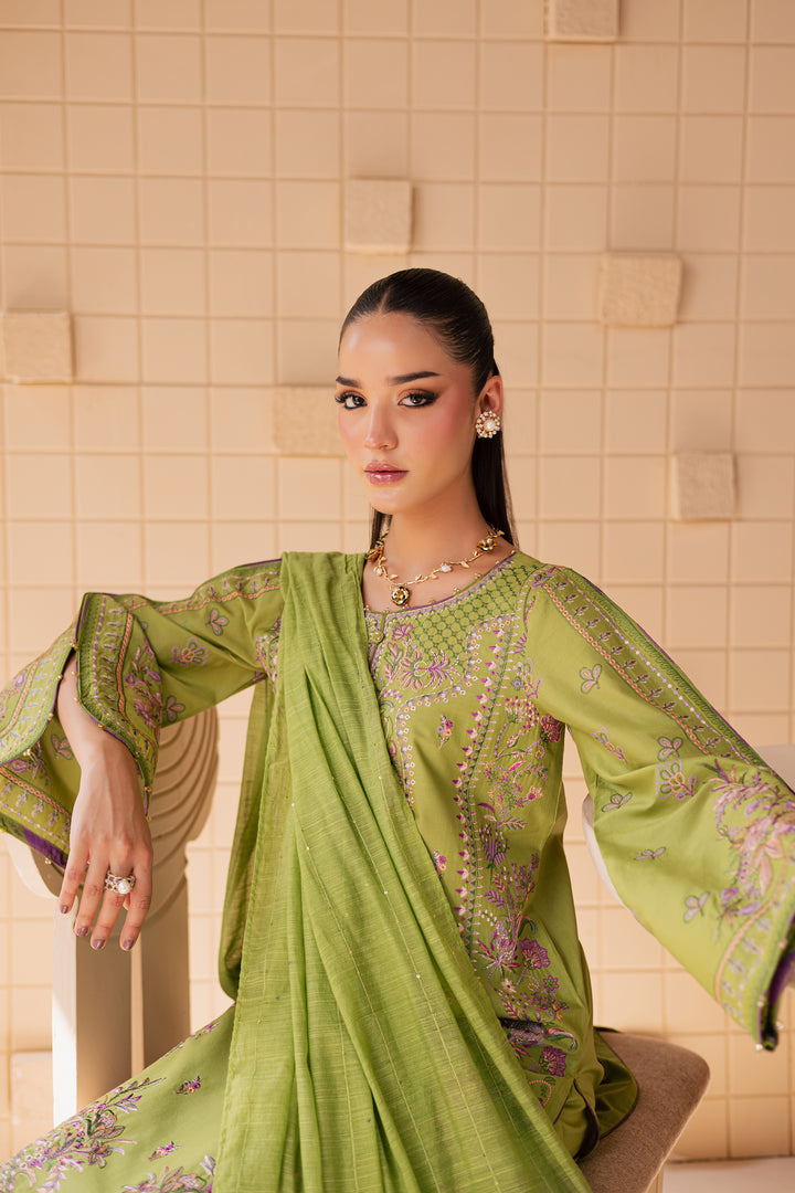 Danica 3Pc - Embroidered Lawn Dress
