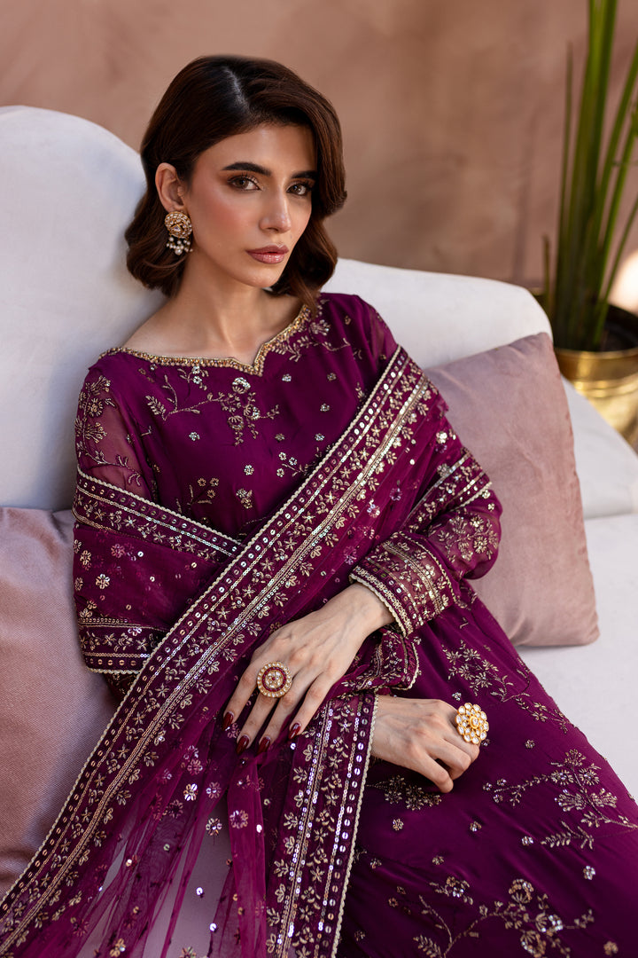 Simble 3Pc - Embroidered Luxe Pret