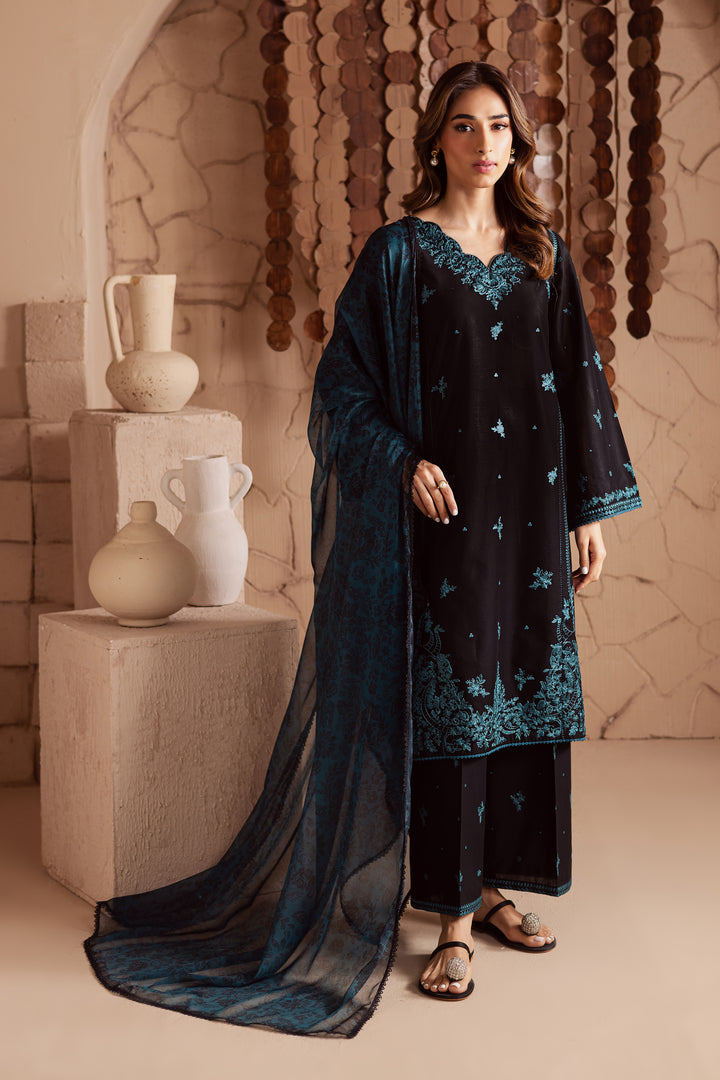 Tea light 3Pc - Embroidered Lawn Dress