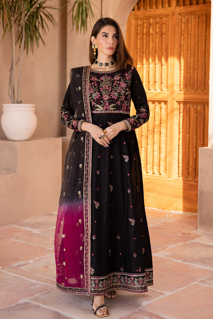Sanaya 3Pc - Embroidered Luxe Pret