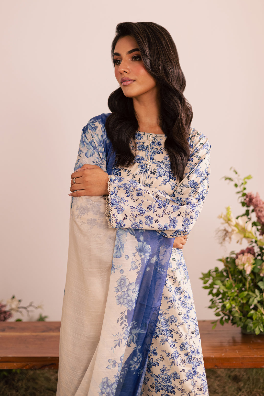 Vivi 3Pc - Printed Lawn Dress