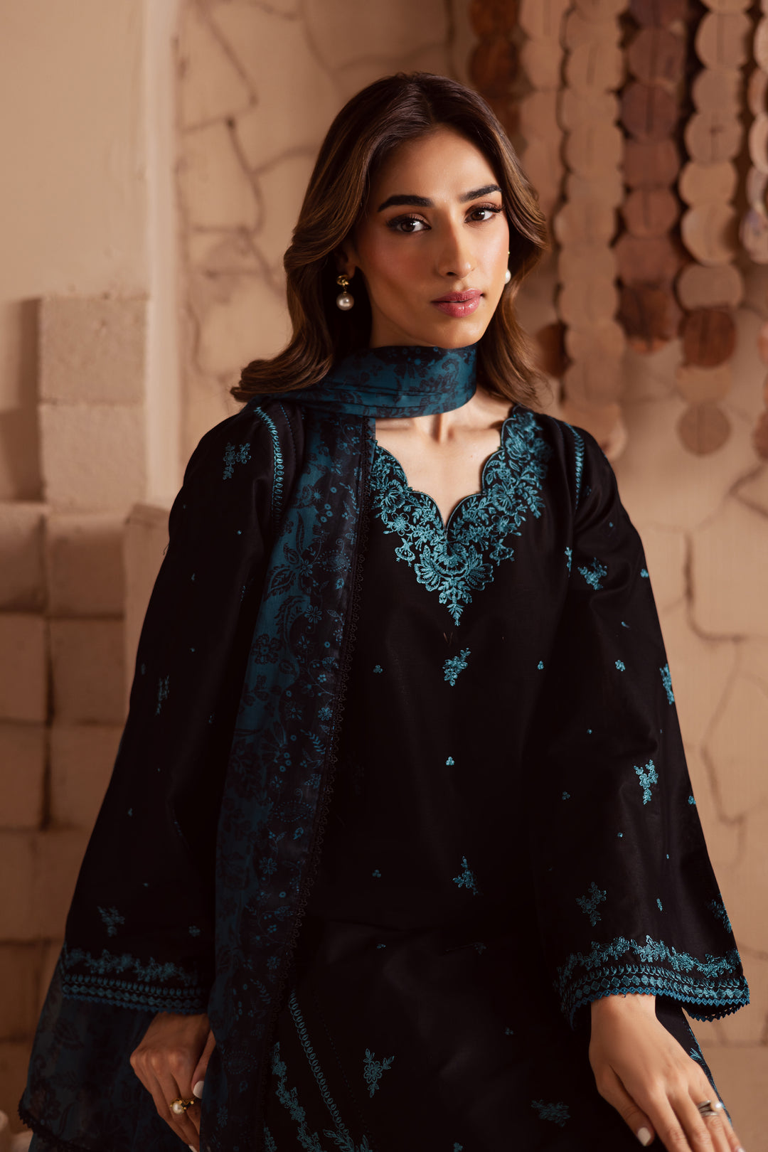 Tea light 3Pc - Embroidered Lawn Dress